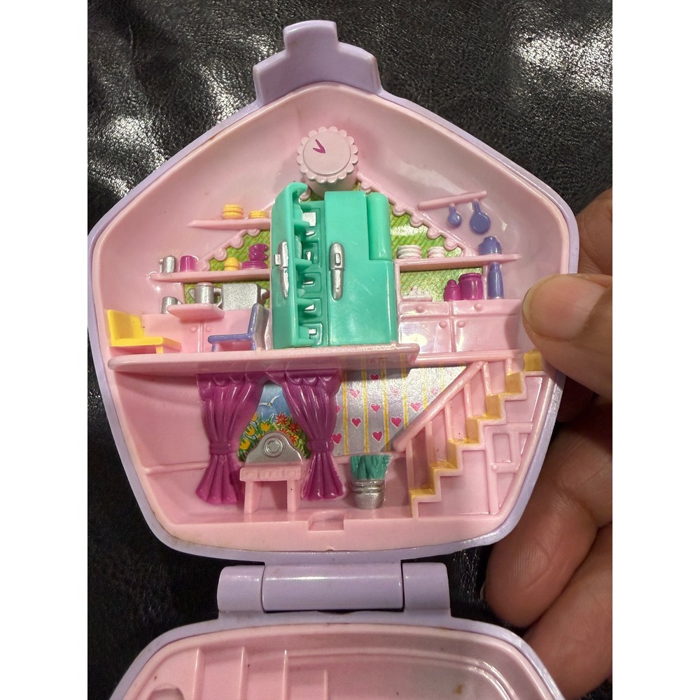Polly Pocket Lavender Compact House Playset Vintage Bluebird Toys‎ - Picture 3 of 5